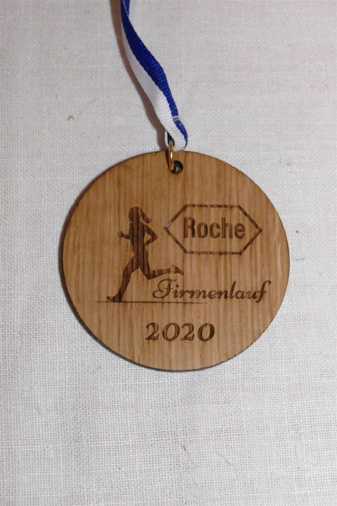 Medaille Eichenholz