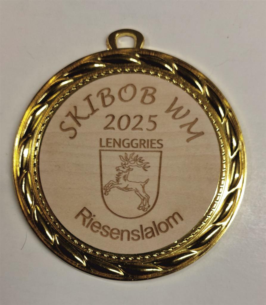 Skibob-Medaille