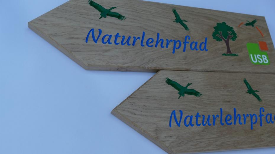 Naturlehrpfad Beschilderung